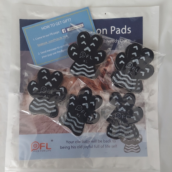 Anti Slip Paw Grips Pads,Provide Dog Foot Traction & Paw Protection - 5 pks of 4 - Picture 2 of 4